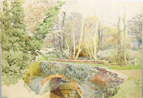 Ernest Albert Chadwick | 2 works: Botley Bridge and another | MutualArt