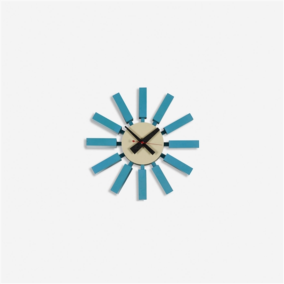 George Nelson | Block wall clock from the Clocks Ahead of Time series ...