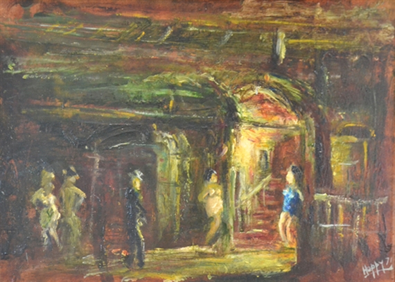 THE BACK LANE by Charles Edward Hopgood, 1971