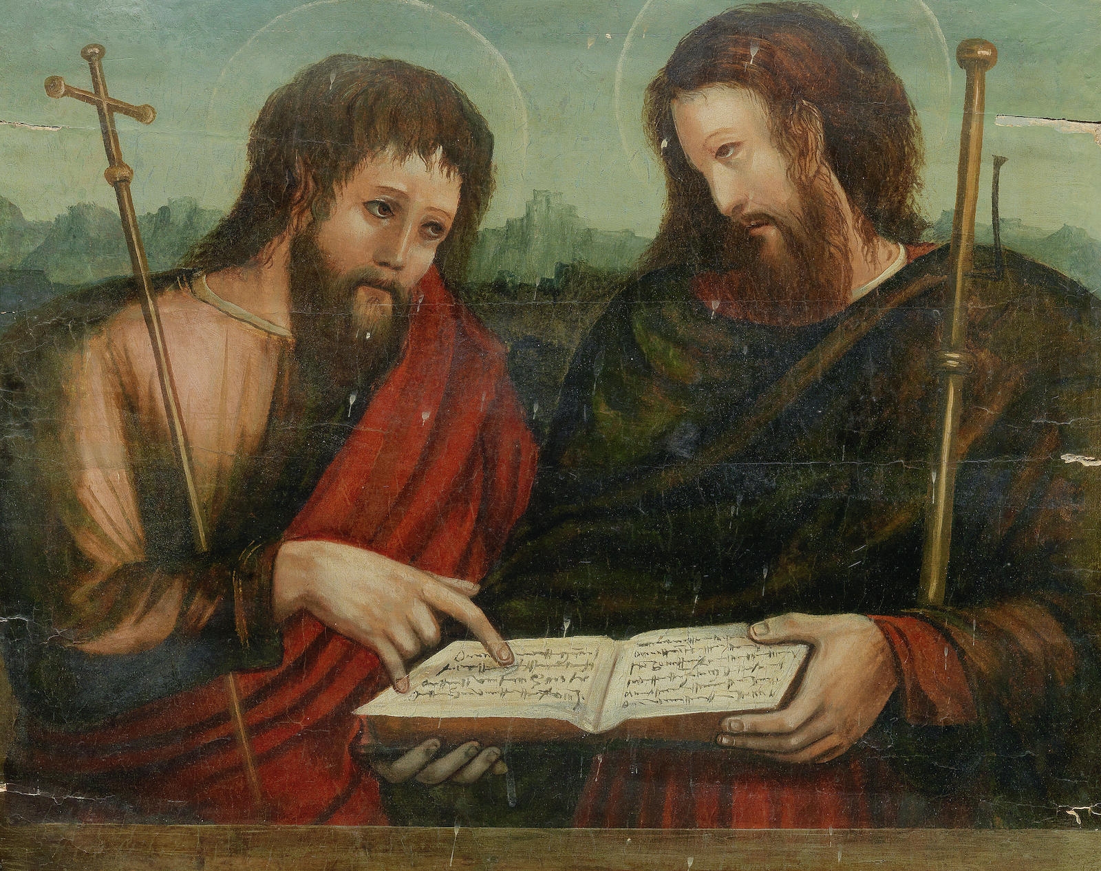 Machuca Pedro Christ with Saint John the Baptist MutualArt