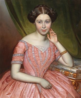 Portrait of a young woman - Johann Böss