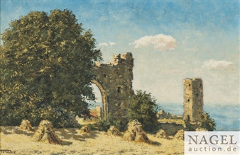 Landscape with ruins - T. V. Tucher