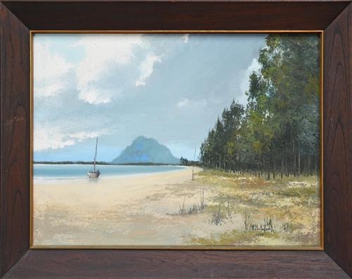 Yacht in the Bay by M.L. Poum Malakoul, 1966