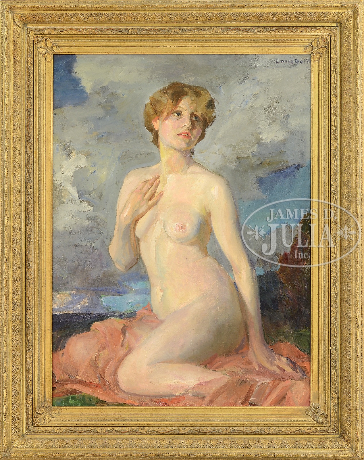 Artwork by Louis Betts, Nude in Landscape, Made of Oil on canvas