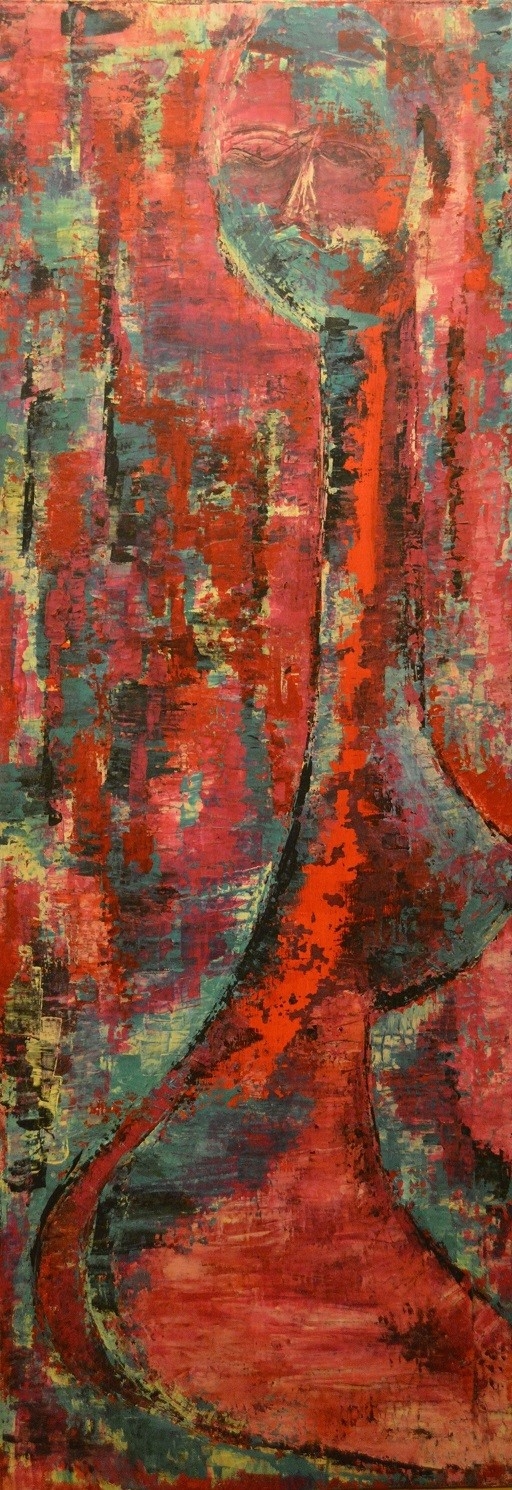 Artwork by Magdalena Malinowska, Three views_3, Made of acrylic on canvas