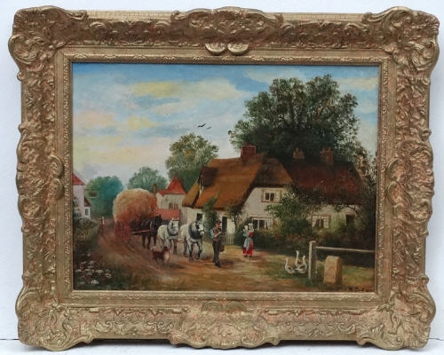 Artwork by A. Rodgers, XIII miles to Bath, Made of Oil on board