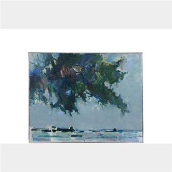 Abstract Landscape with Tree - Robert Franklin Gates