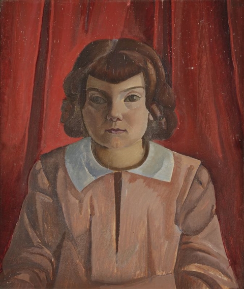 Portrait of girl by Alfred Reth