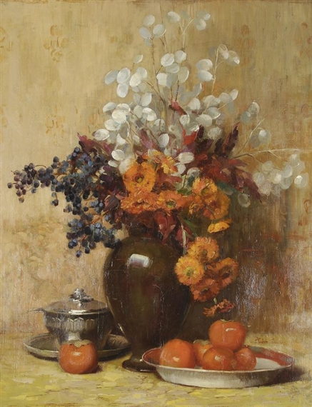 Bouquet of flowers in the currency of the pope by Jane Nérée-Gautier