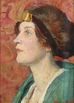 PORTRAIT OF DUTCH WOMAN - Emily Burling Waite