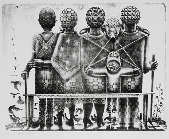 Black Family by John Biggers, 1986