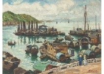 Hong Kong by Usaburo Ihara, 1944