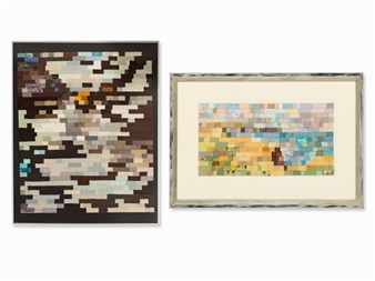 2 Fabric Collage - Helga J. von Zeppelin