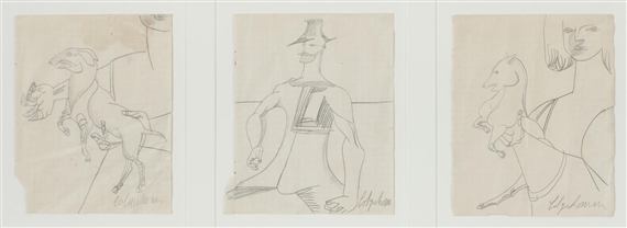 3 works: Triptych by Robert Colquhoun