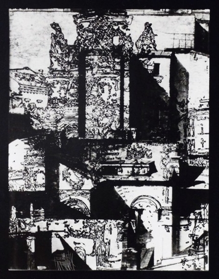 The architectural composition by Antonín Gribovský