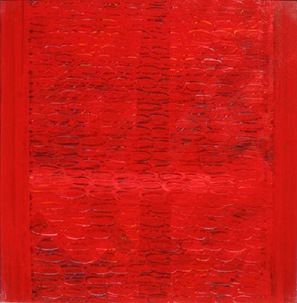 Artwork by Gastone Biggi, Ayron 177 "Elegia rossa", Made of waterpaint on canvas