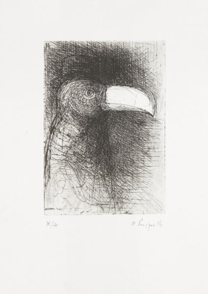 Artwork by Denis Pouppeville, Two Works: Characters, Made of drawings in ink or pencil