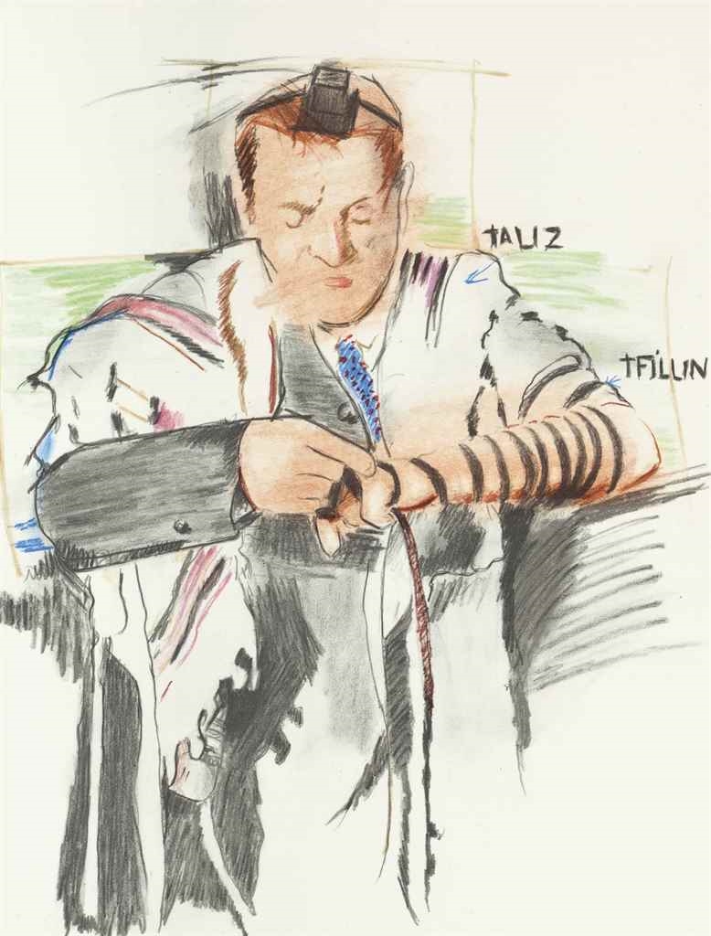 Larry Rivers Isaac Bashevis Singer, The Magicians of Lublin (1984