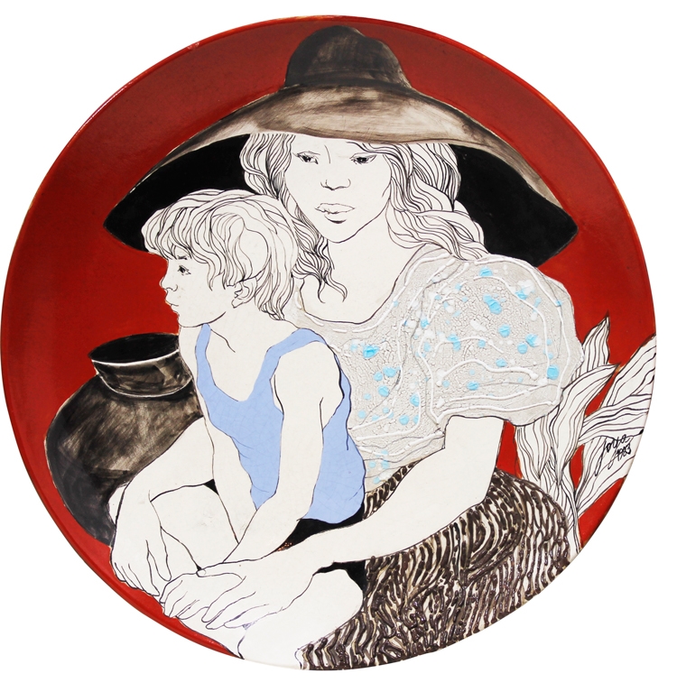 José Joya Mother and Child (1983) MutualArt