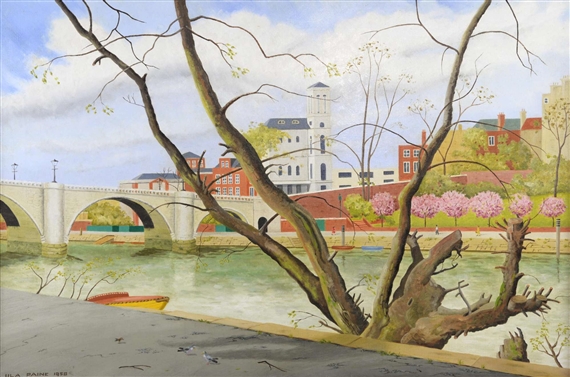 Richmond Bridge by Ula Paine, 1958