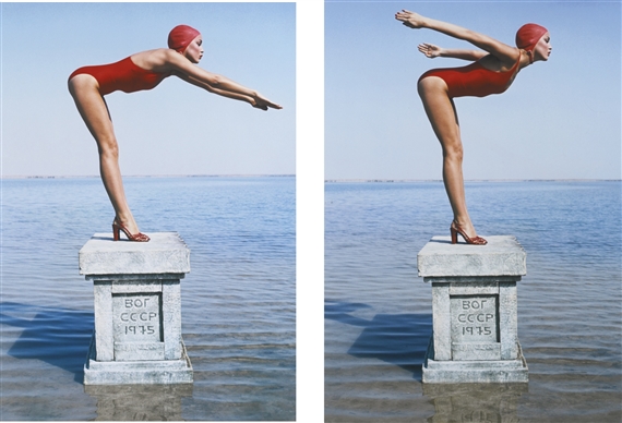 JERRY HALL, RUSSIA, BRITISH VOGUE by Norman Parkinson, 2015