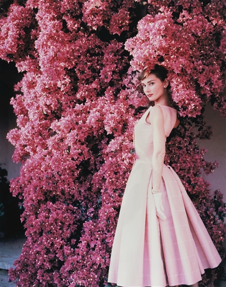 AUDREY HEPBURN WITH FLOWERS, VOGUE by Norman Parkinson, 2012