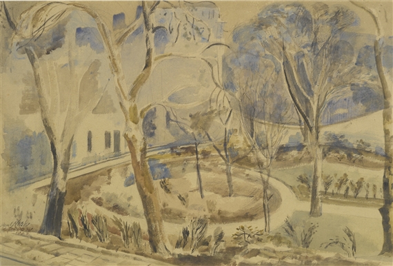 RUSSELL SQUARE by Paul Nash, 1942
