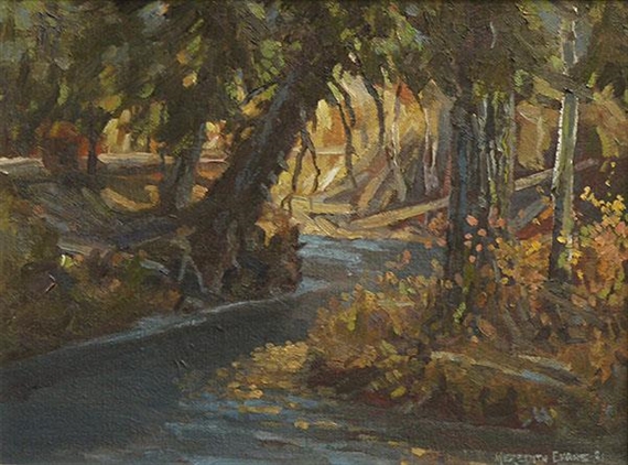 Raven River Bend by Meredith Evans, 1981