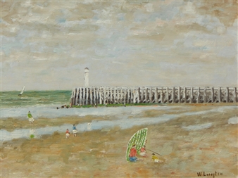 Beach Scene - W. Luyten