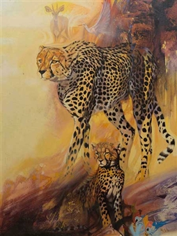 Cheetah & Cub - Peter Botha