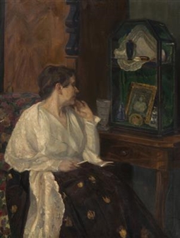 Lady Reading - Ludwig Wieden