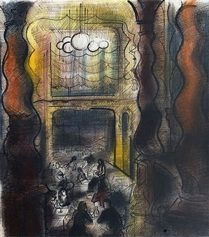 In a coffee shop - Mirko Hanák