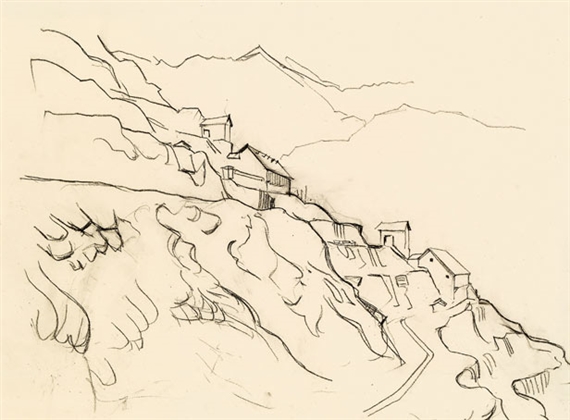 Erzberg at Eisenerz by Herbert Boeckl, Circa 1941