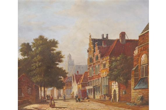 L. Roth | Dutch Town Scene (ca. 1980) | MutualArt