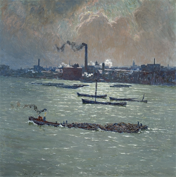 Reflection of the Thames by Emile Claus, 1916