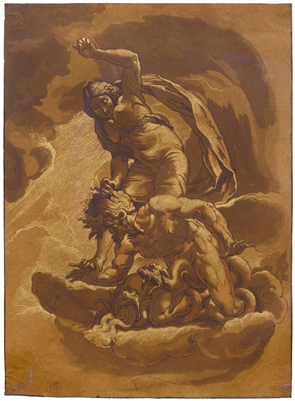 Truth Triumphing over Envy by Johann Gottlieb Prestel, Circa 1780