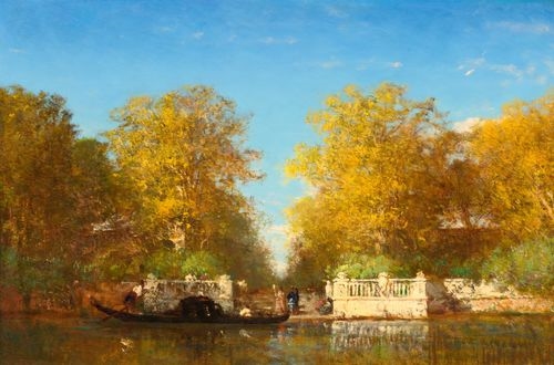 Venise, entrée des jardins français by Félix Ziem