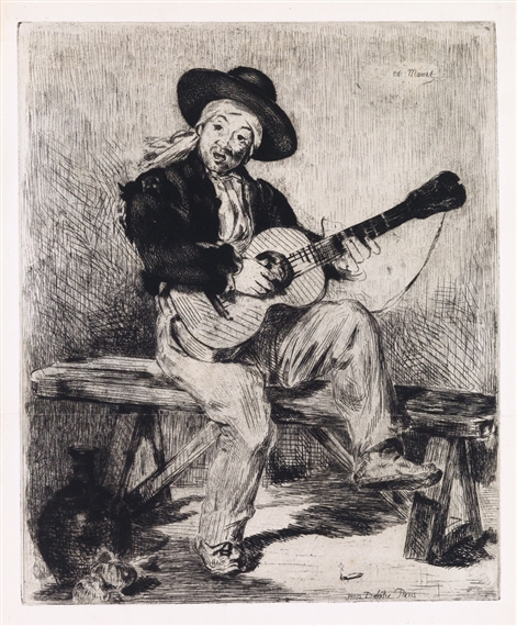 Le Guitarero (ou Le Chanteur Espagnol) by Édouard Manet, 1861-1862