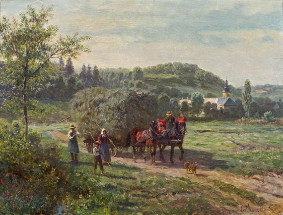 Return from the fields by Fritz van der Venne