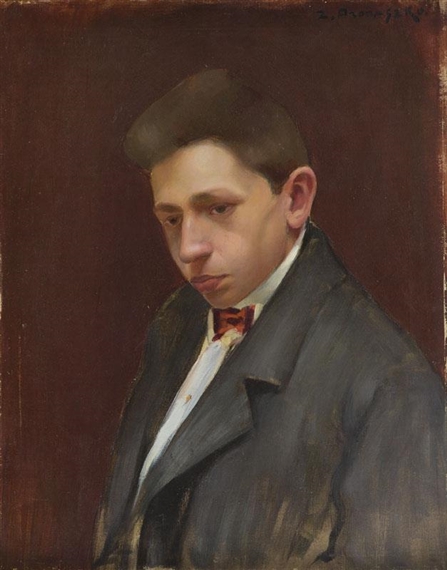 Portrait of Artist's Brother, Andrzej Pronaszko by Zbigniew Pronaszko, Circa 1907