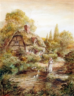 Feeding the Ducks - Edward Swan