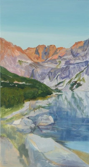 Czarny Staw Gasienicowy Lake by Aneta Nowak, 2016