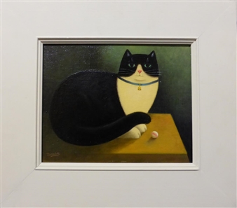 Cat with Ball - Martin Leman