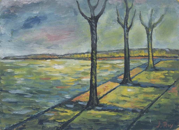 Untitled (Landscape) by Jamini Roy