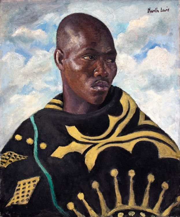 Portrait of a Man in a Basuto Blanket by A. Neville Lewis