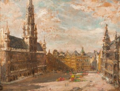 La Grand-Place de Bruxelles by Nestor Cambier