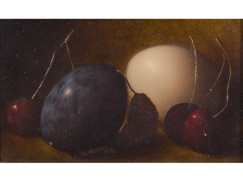 Artwork by Gerald Gatski, A Patriotic Still Life, Made of Oil on wood panel