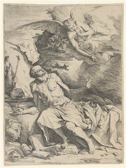 Jusepe de Ribera | Saint Jerome and the Angel | MutualArt