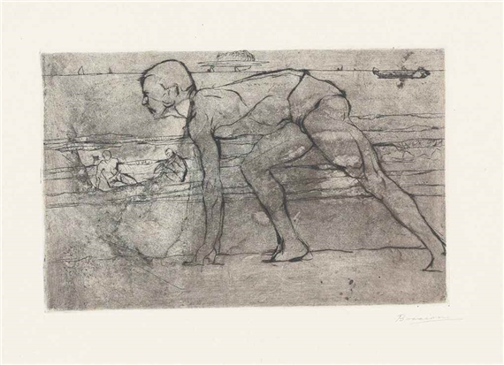 Scaricatori di Carbone by Umberto Boccioni, 1907