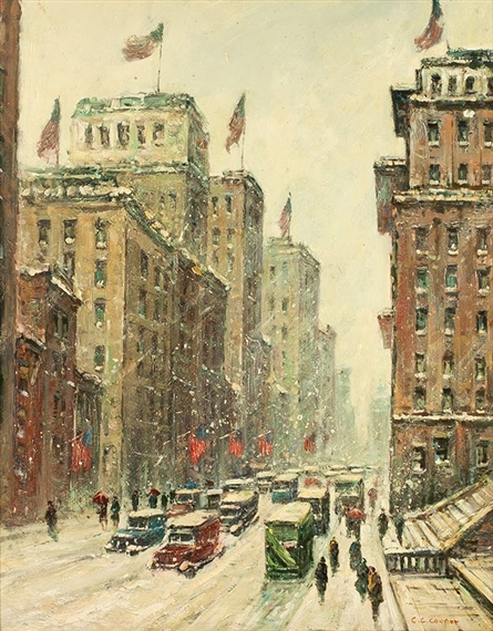Snow Storm in New York City by Colin Campbell Cooper
